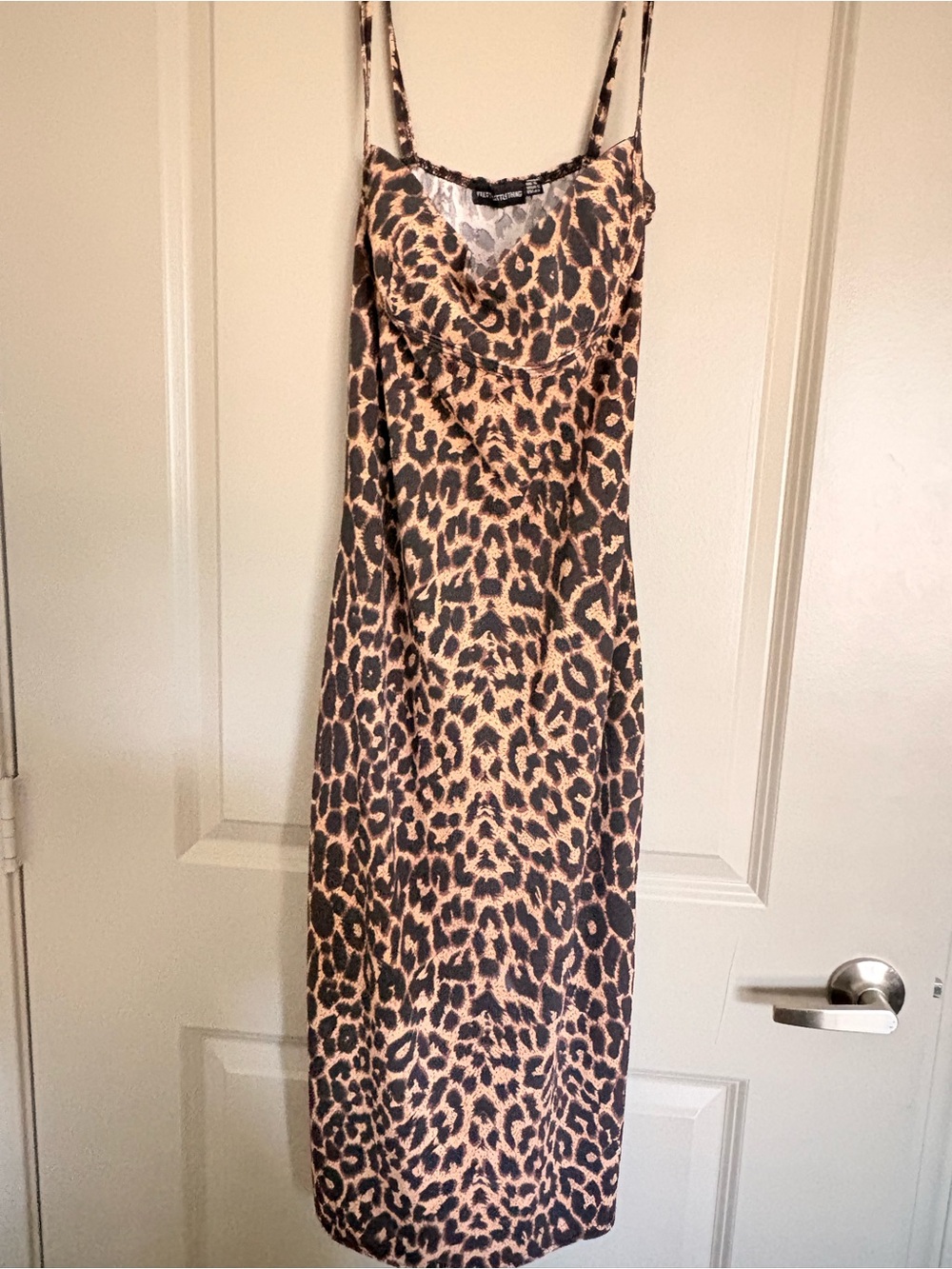 Leopard Luxe Fitted Midi Dress